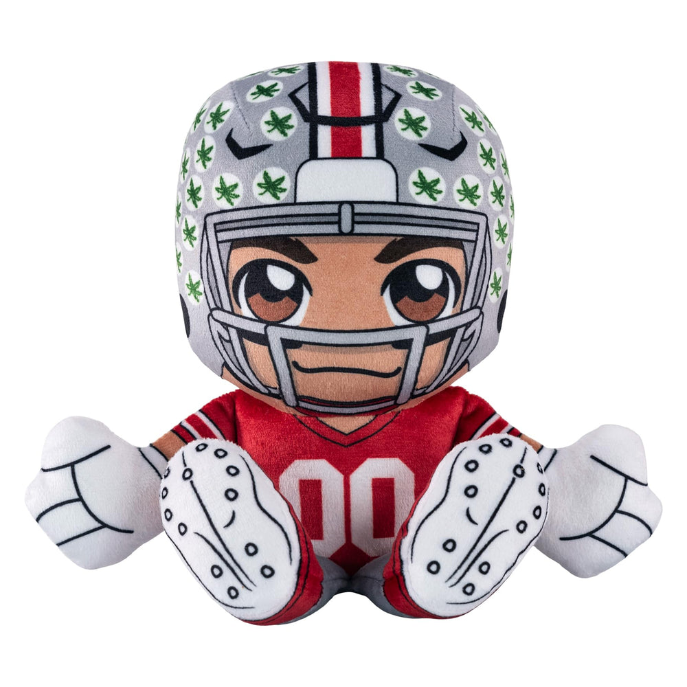 Bleacher Creatures Ohio State Buckeyes 8in Kuricha sitting plush for desk display.