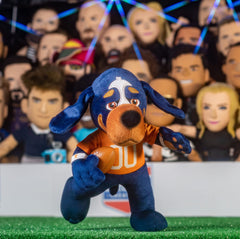 Bleacher Creatures Smokey plush standing ready for display