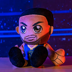 Bleacher Creatures Steph Curry Kuricha velboa fabric close-up, soft texture.
