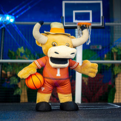 Bleacher Creatures Texas Longhorns Hook Em plush display ready for fans.
