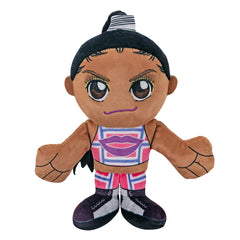 Bleacher Creatures Bianca Belair 8in Kuricha plush action pose captivates fans.