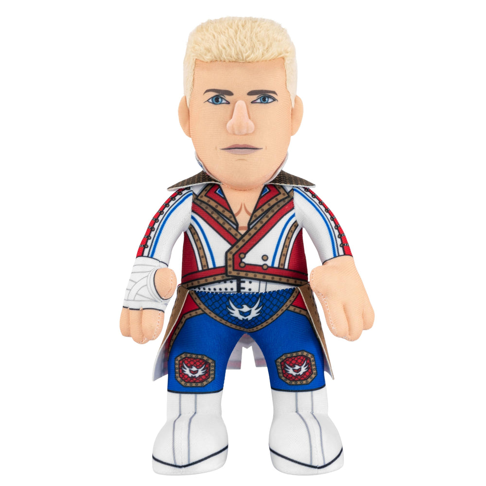 Bleacher Creatures Cody Rhodes 10-inch plush front view for display and play