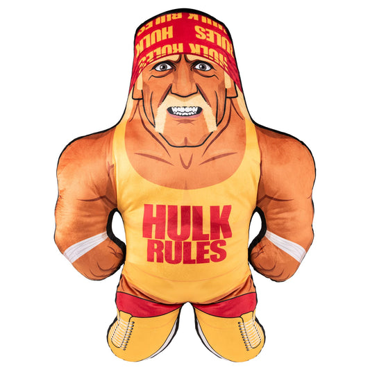 Bleacher Creatures Hulk Hogan 24-inch Bleacher Buddy stands tall for display and collection.