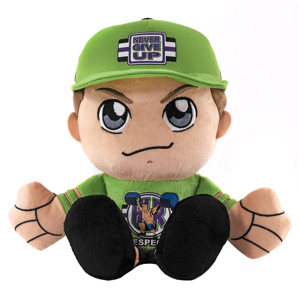 Bleacher Creatures John Cena Kuricha plush front view with cuddly velboa texture.