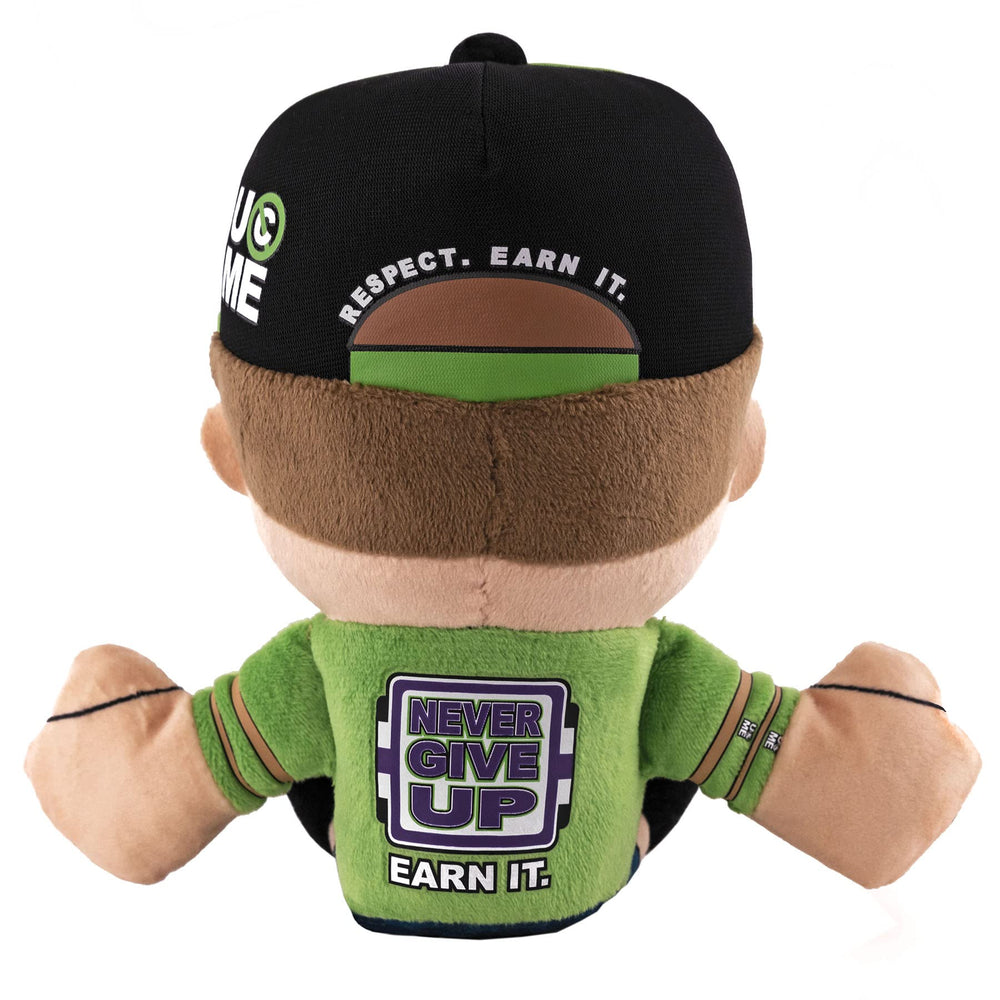 Bleacher Creatures John Cena Kuricha plush sitting pose fits neatly on shelves.