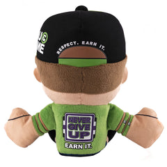 Bleacher Creatures John Cena Kuricha plush sitting pose fits neatly on shelves.
