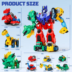 BLF FUN dino-robot magnetic connection highlights easy, quick mode transitions for active play