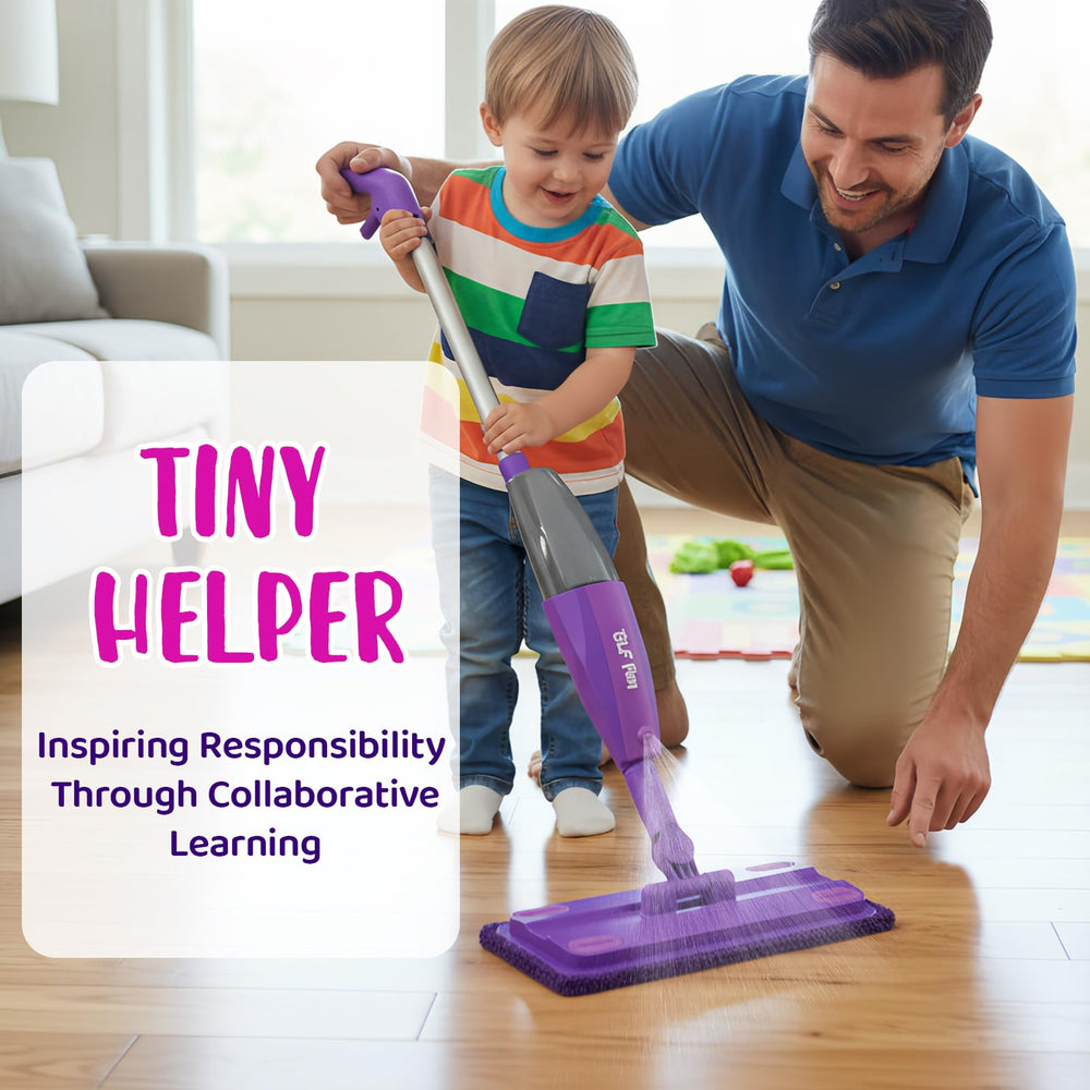 BLF FUN Kids Spray Mop purple age-3-plus design encourages early skills.