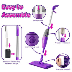 BLF FUN Kids Spray Mop purple safe materials ensure child-friendly toy.