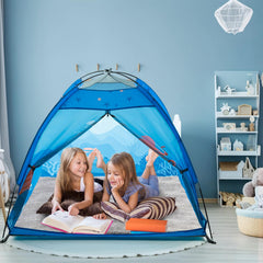 BLINWORLD tent with olive side buckles secures the door curtain for quick access