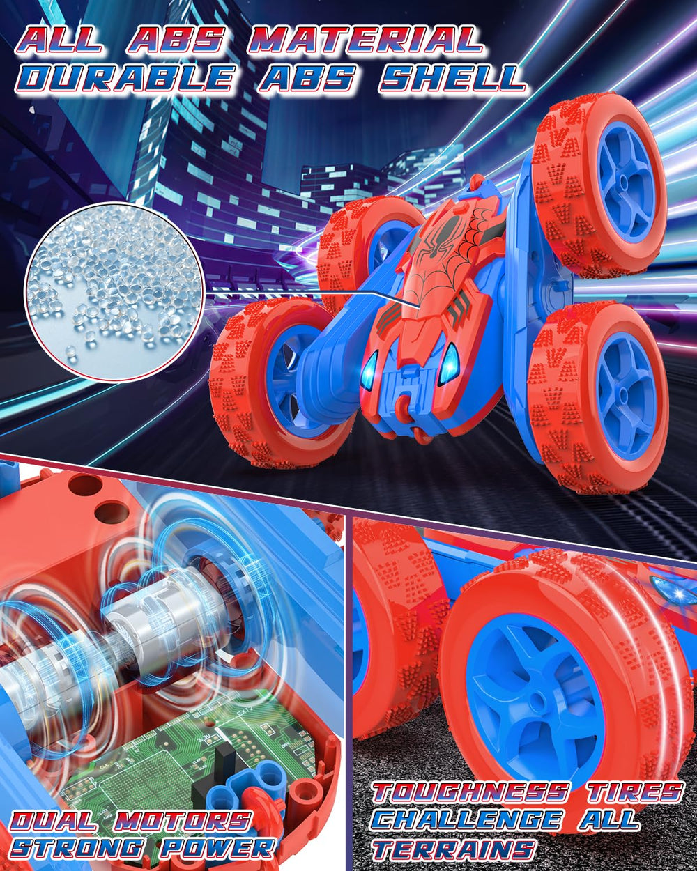 Blissbud Spider RC Car remote control showcases easy 2.4GHz pairing