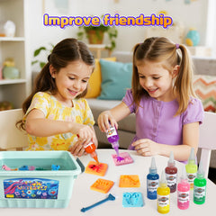 Blissofun nets and storage bottle for easy organization.