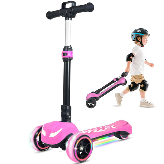 BLISSRIDE kid electric scooter with light-up wheels for vibrant daytime play