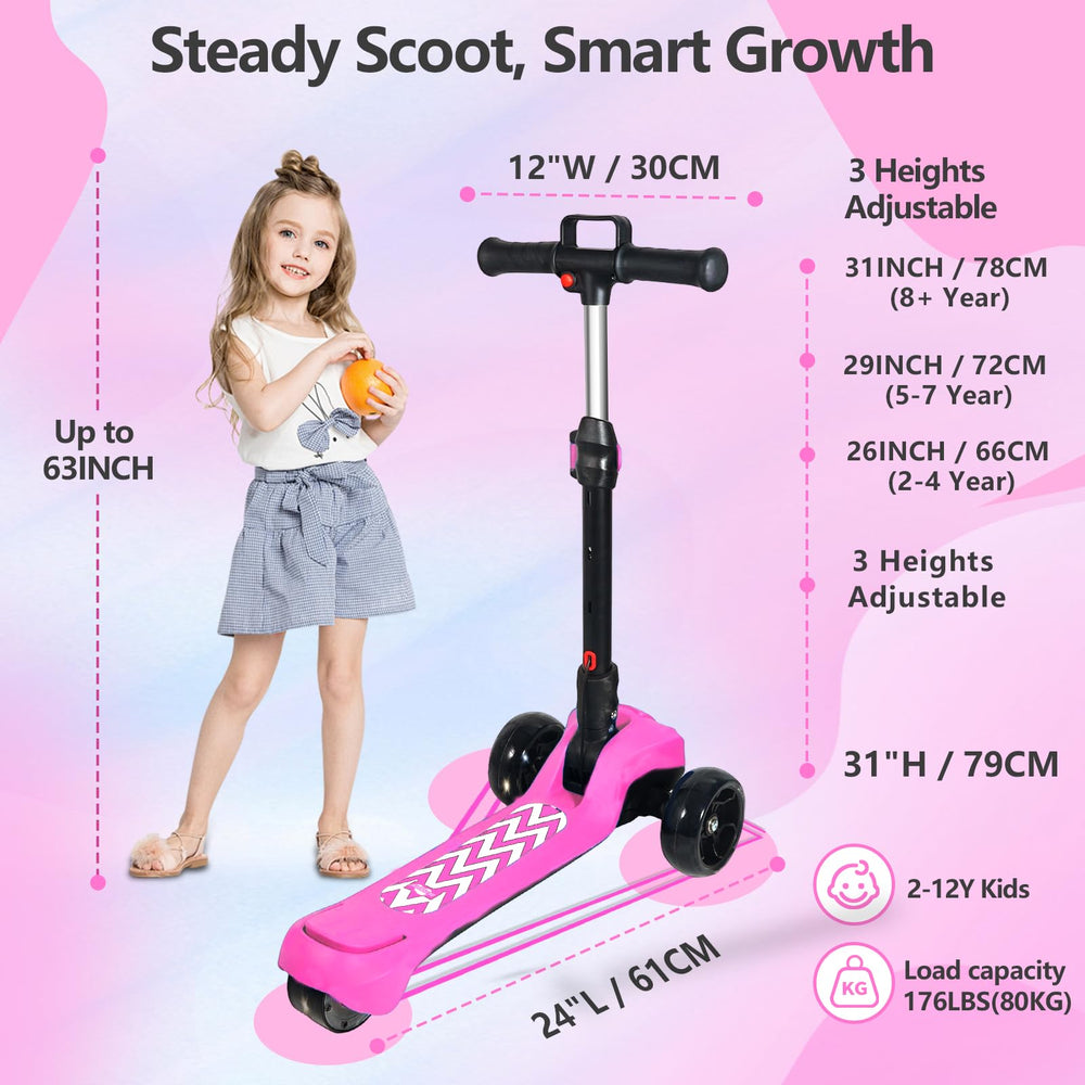 BLISSRIDE foldable three-wheel scooter for easy storage