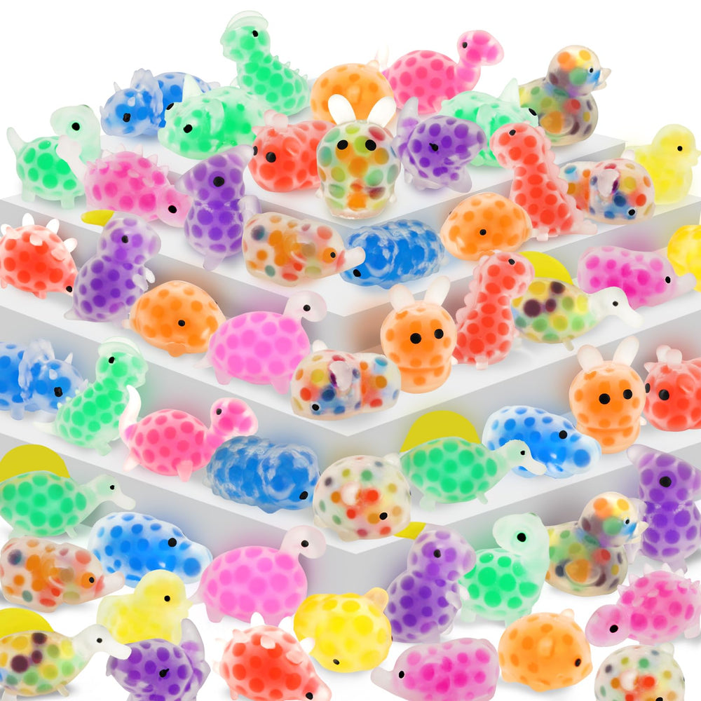 Blizuup mini fidget animal squishy set with colorful, portable sensory fun on desks.