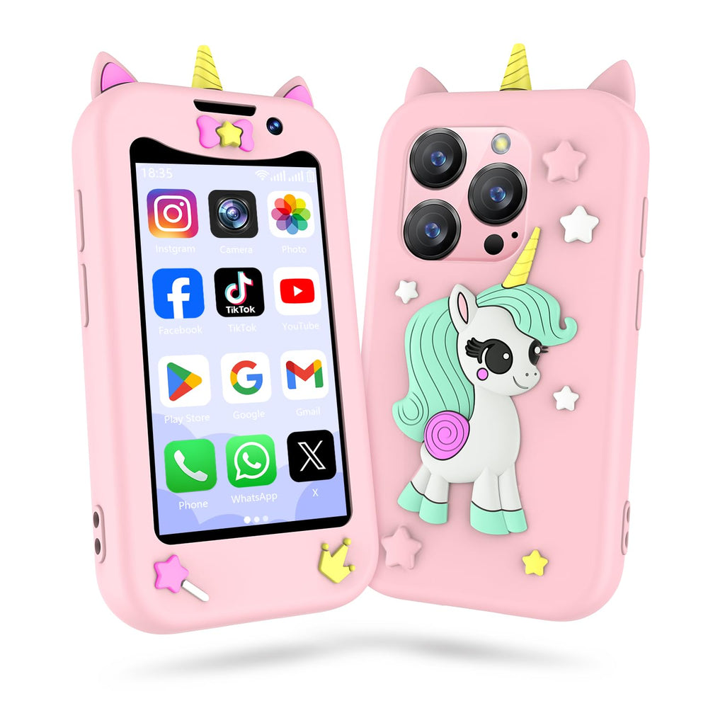 BLKE Max Kids Phone front view with HD touchscreen for learning and play.
