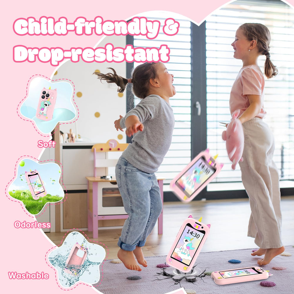 BLKE Max Kids Phone unicorn silicone case for durability.