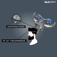 BLKSMITH Viking Drinking Hat assembly shows easy setup and quick wear