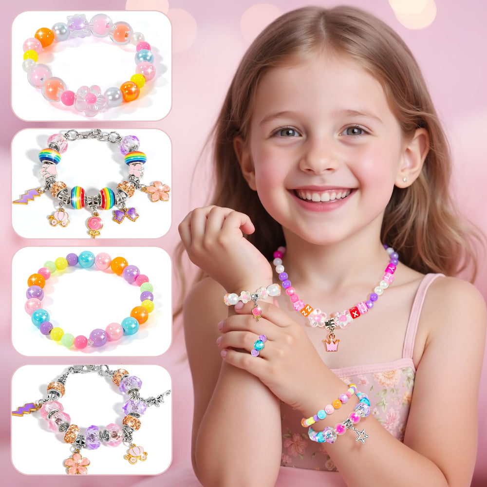 BLmukce finished bracelet on a child’s wrist showcasing style.