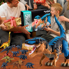 BLmukce 8-dino figure set supports creative habitats and learning games.