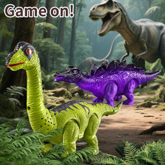 BLmukce requires two AAA batteries per dino (not included) and safe setup