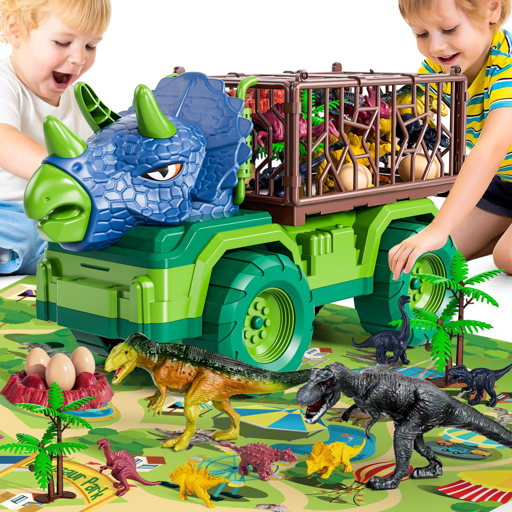 BLmukce dinosaur activity play map with large prehistoric world