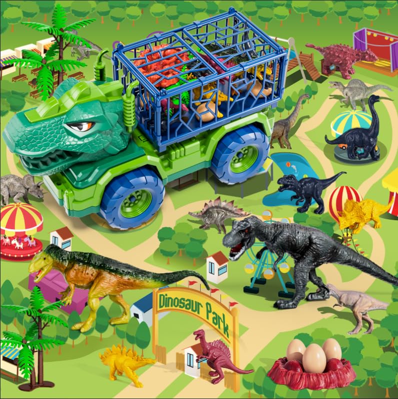 BLmukce playmat dinosaur park supports collaborative play among kids