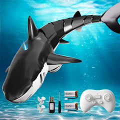 BLmukce RC Shark front view for engaging pool play and lifelike action