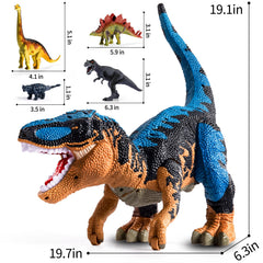 BLmukce T-Rex mist spray lights and roar simulate dramatic prehistoric battles.
