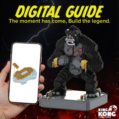 BLOCK CENTER King Kong collectors display-friendly kit for shelves or desks.