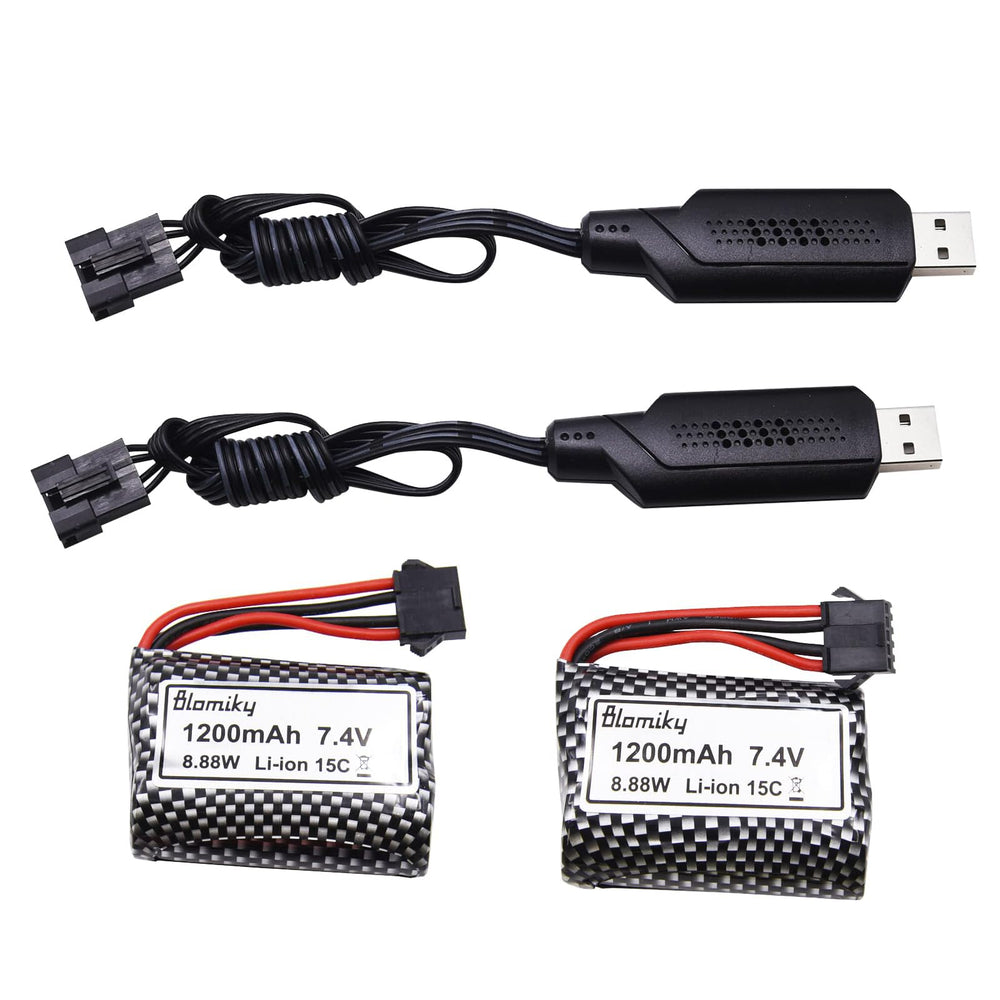 Blomiky 7.4V 1200mAh battery two-pack ready for top performance
