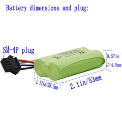 Blomiky battery dimensions 53x28x14-8mm for precise fit in compatible toys