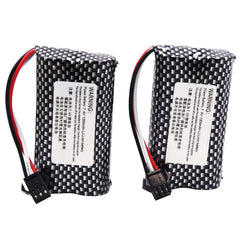 Blomiky old-version RC truck battery as compact replacement.