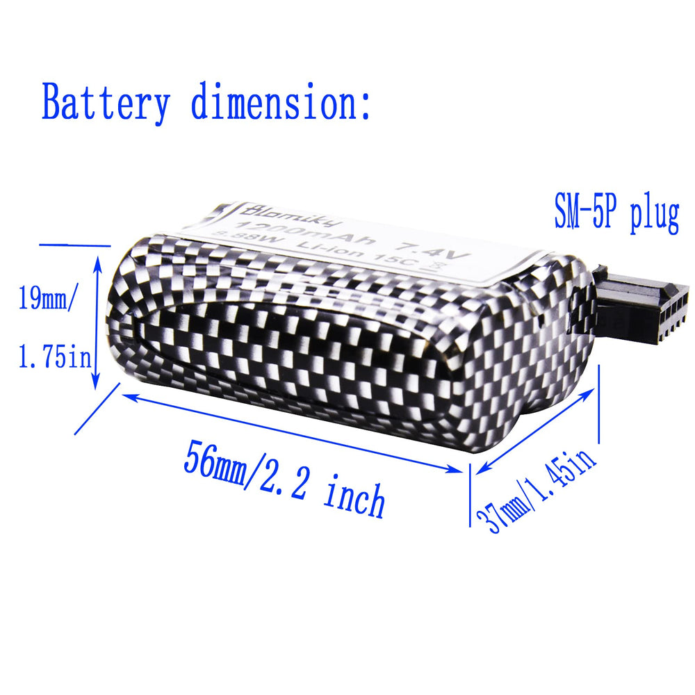 Blomiky RC boat battery compatible with larger boats for high-speed runs