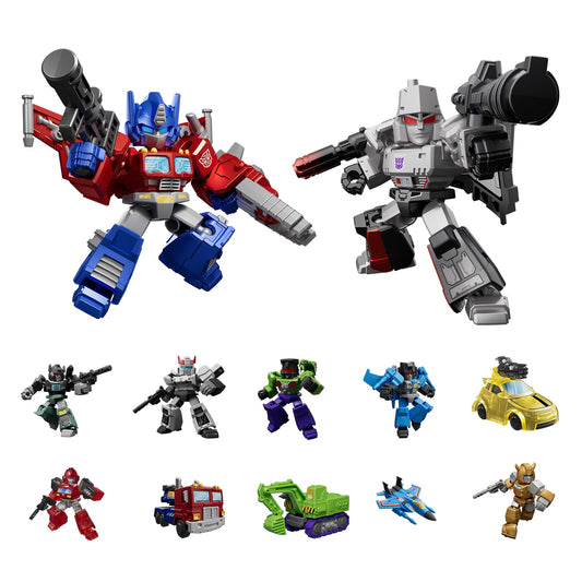 BLOKEES Transformers Defender 01 front view highlights licensed design for desk display