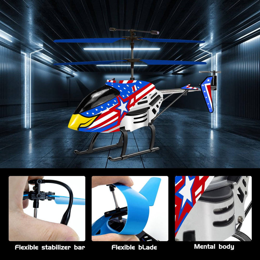 Bloolilies Eagle RC helicopter remote control layout for easy use.