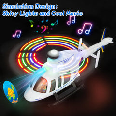 Bloolilies Police Helicopter side view supports imaginative pretend play.