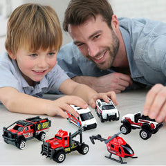 Blooming Lilies ambulance helicopter top view fosters imaginative rescue pretend play