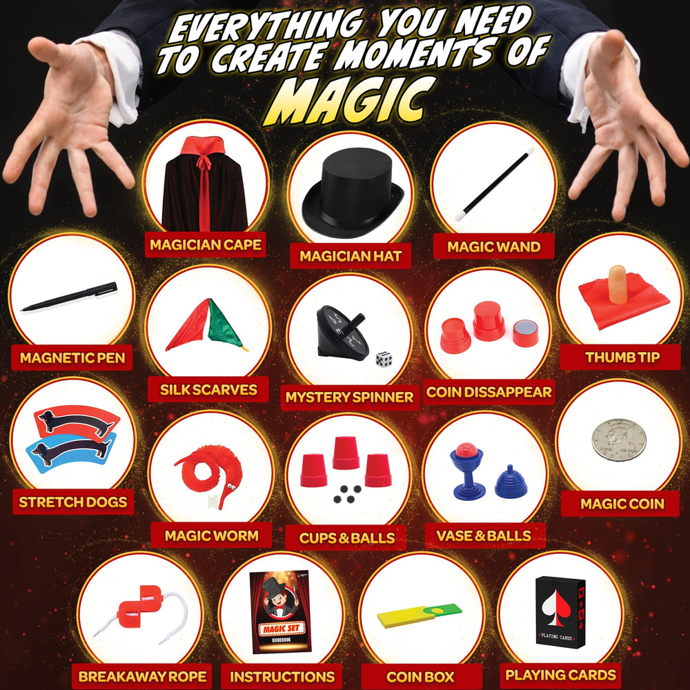 BLOONSY Magic Kit cards and props for easy beginner tricks