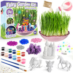 BLOONSY Unicorn Fairy Garden Kit miniatures bring tiny characters to life.