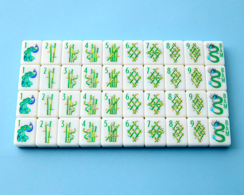 Blossom tiles set highlights winds and dragons with bold colors for engaging gameplay.