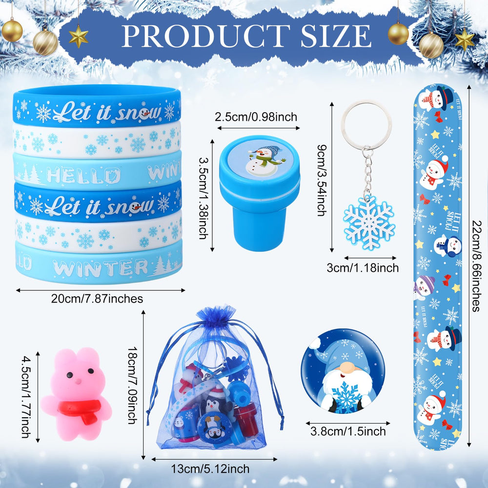 Blosssound snowflake slap bracelets add sparkly fun to holiday events.