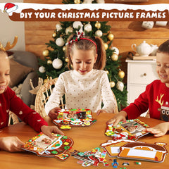 Blosssound snowman and Santa designs—festive accents for photo frames.