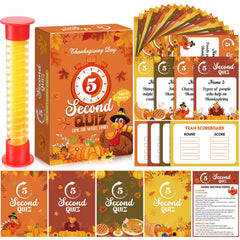 Blosssound Thanksgiving-friendly feud card set for lively family quiz nights.
