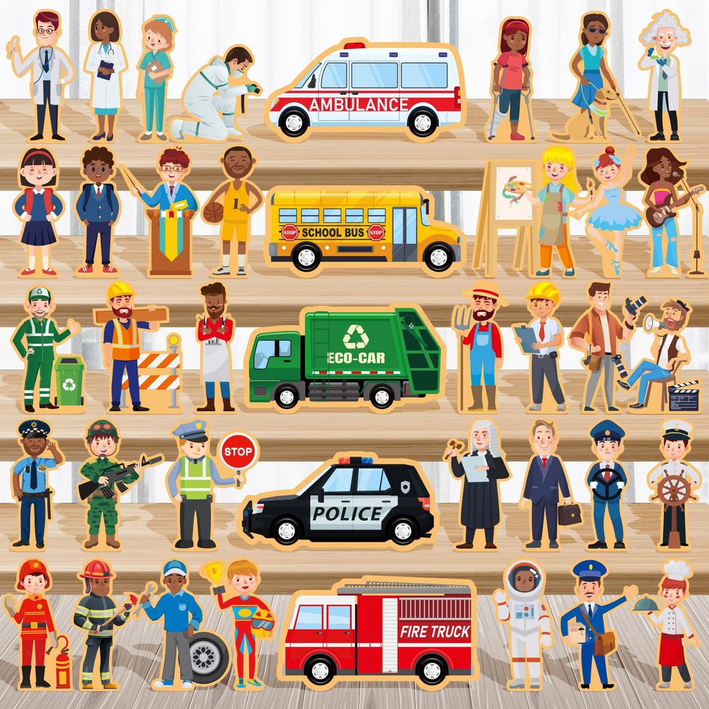 Blosssound wooden people figures for imaginative play and storytelling