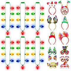 Blowata Christmas headband with reindeer design glowing for festive outfits.