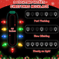 Blowata necklace with vibrant color LEDs for celebrations