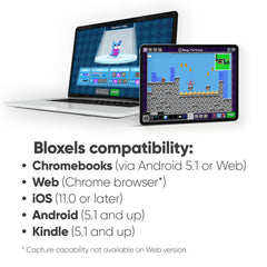 Bloxels kid-friendly kit for ages 8 plus.