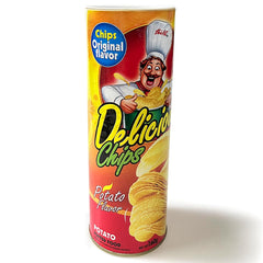 Blppldyci trick potato chip can packaging—ready-to-use gag accessory for parties.