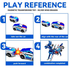Blue Dragon crash-action cars demonstrate dynamic play and quick story prompts.